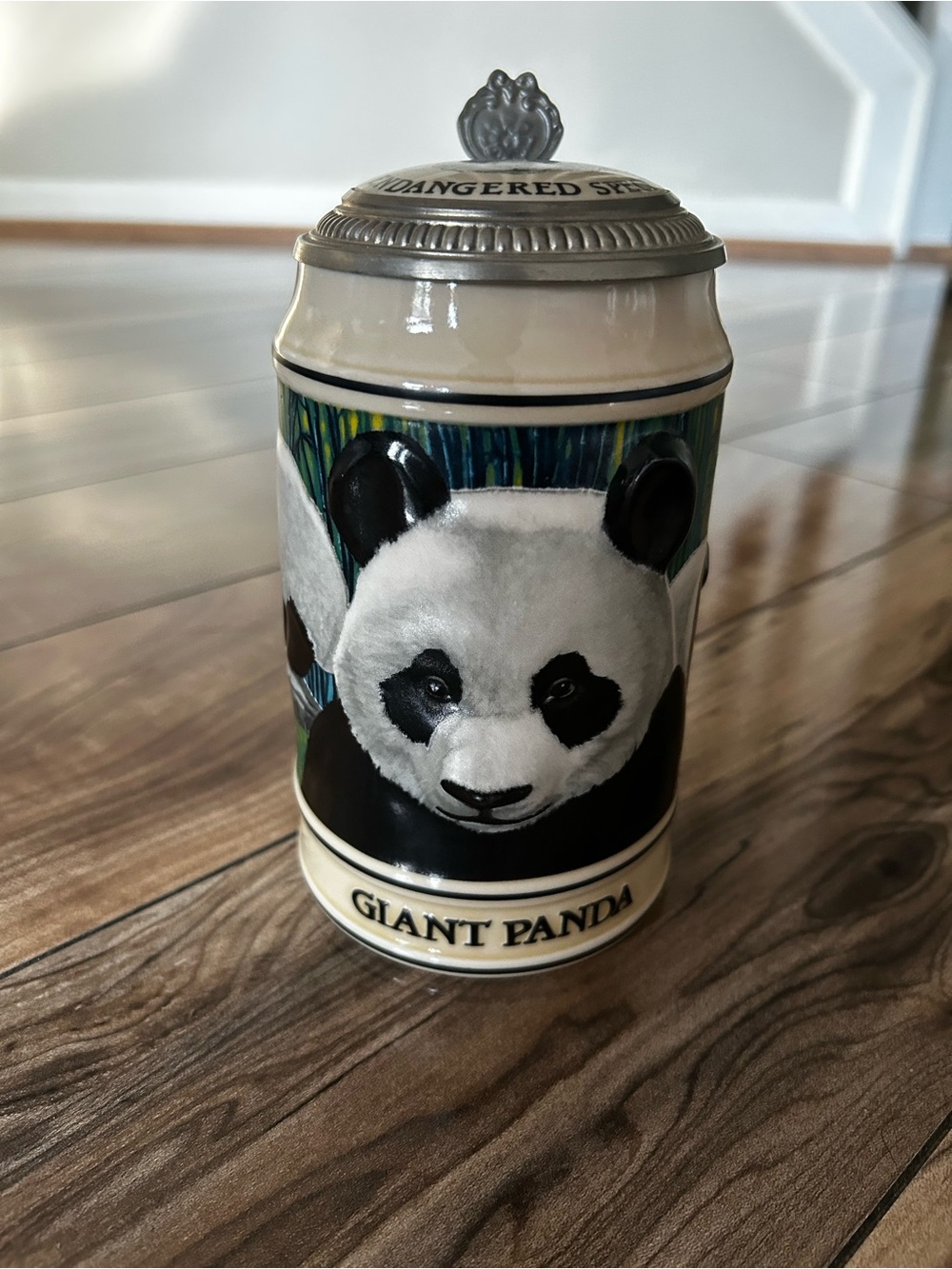 Giant Panda Beer Stein Vintage 1992 Anheuser-Busch Budweiser Endangered Species
